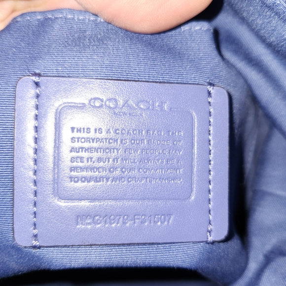 Coach Periwinkle ABBY Leather Shoulder Bag - Picture 10 of 15